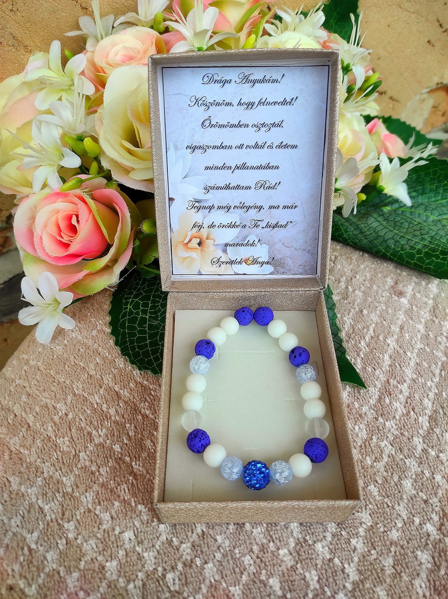 Különleges kék örömanya ajándék